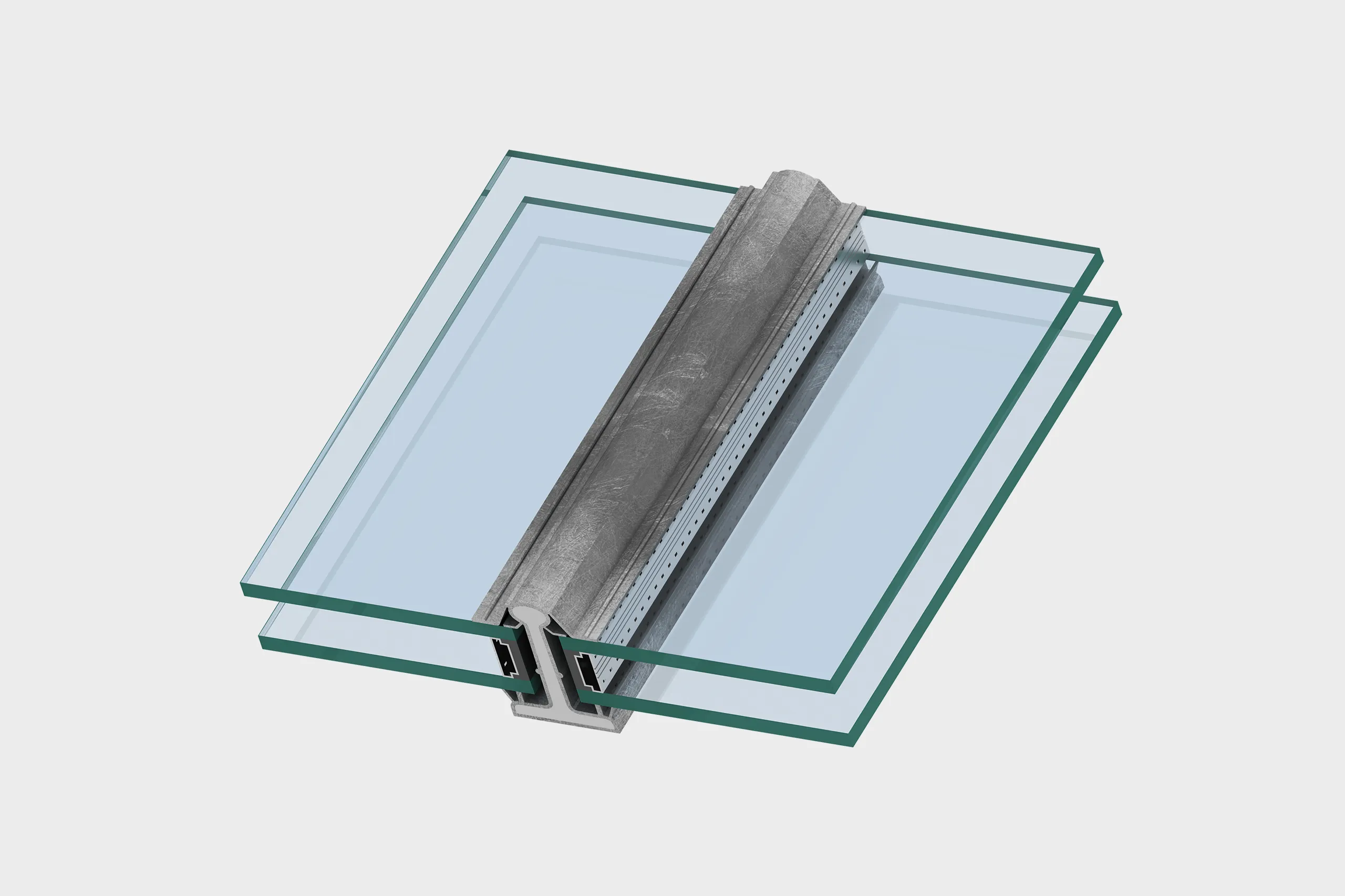 HDA-AAA-AA1 steel glazing bar