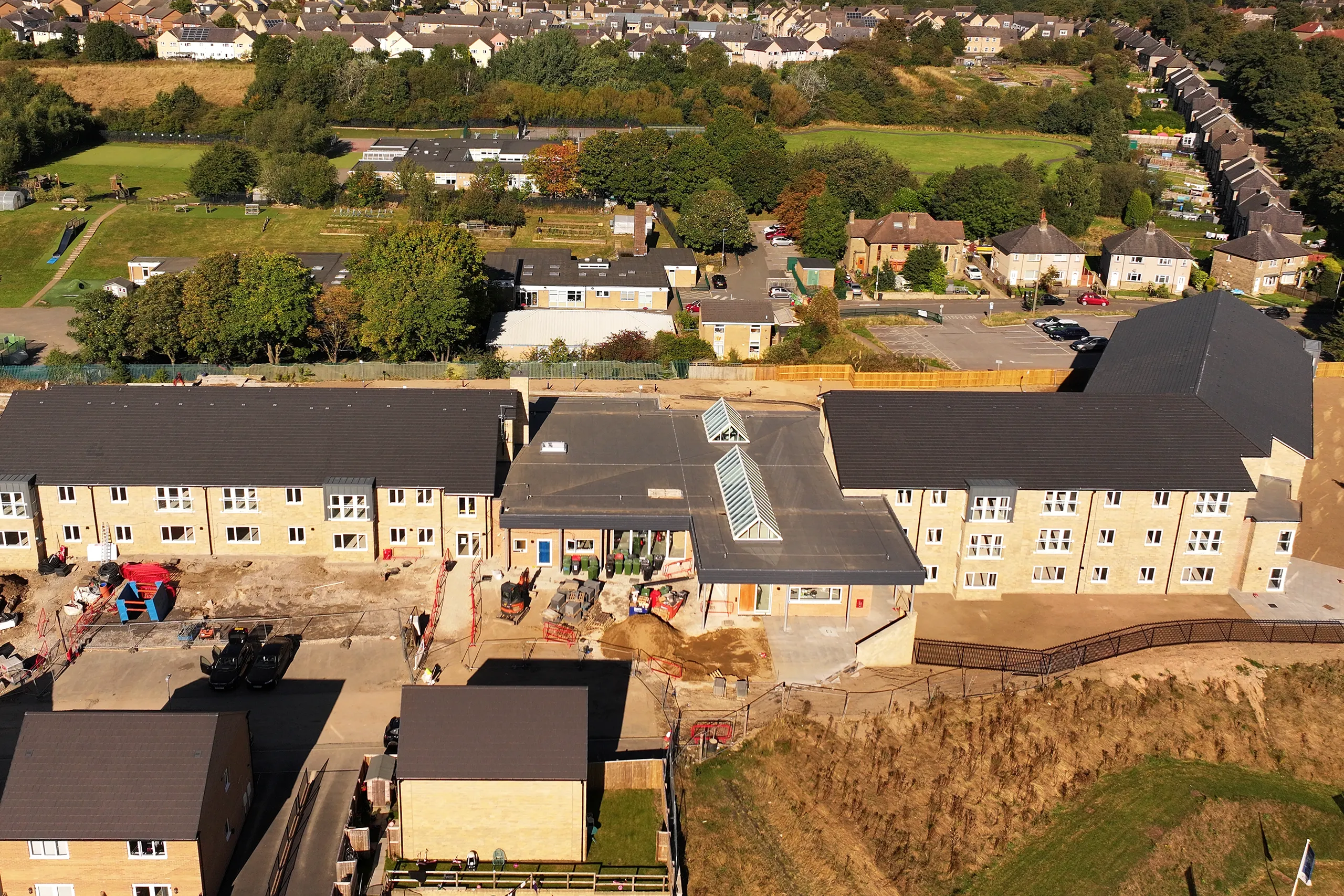 care home apartments - self-supporting Gable Skylights