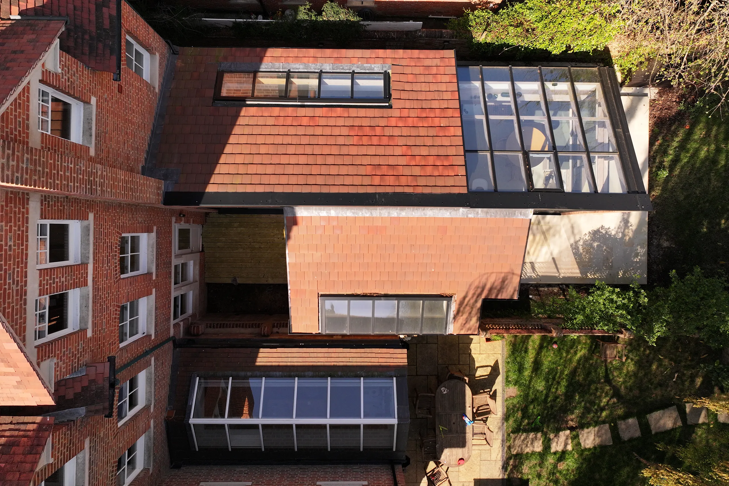 mono pitched roof glazing