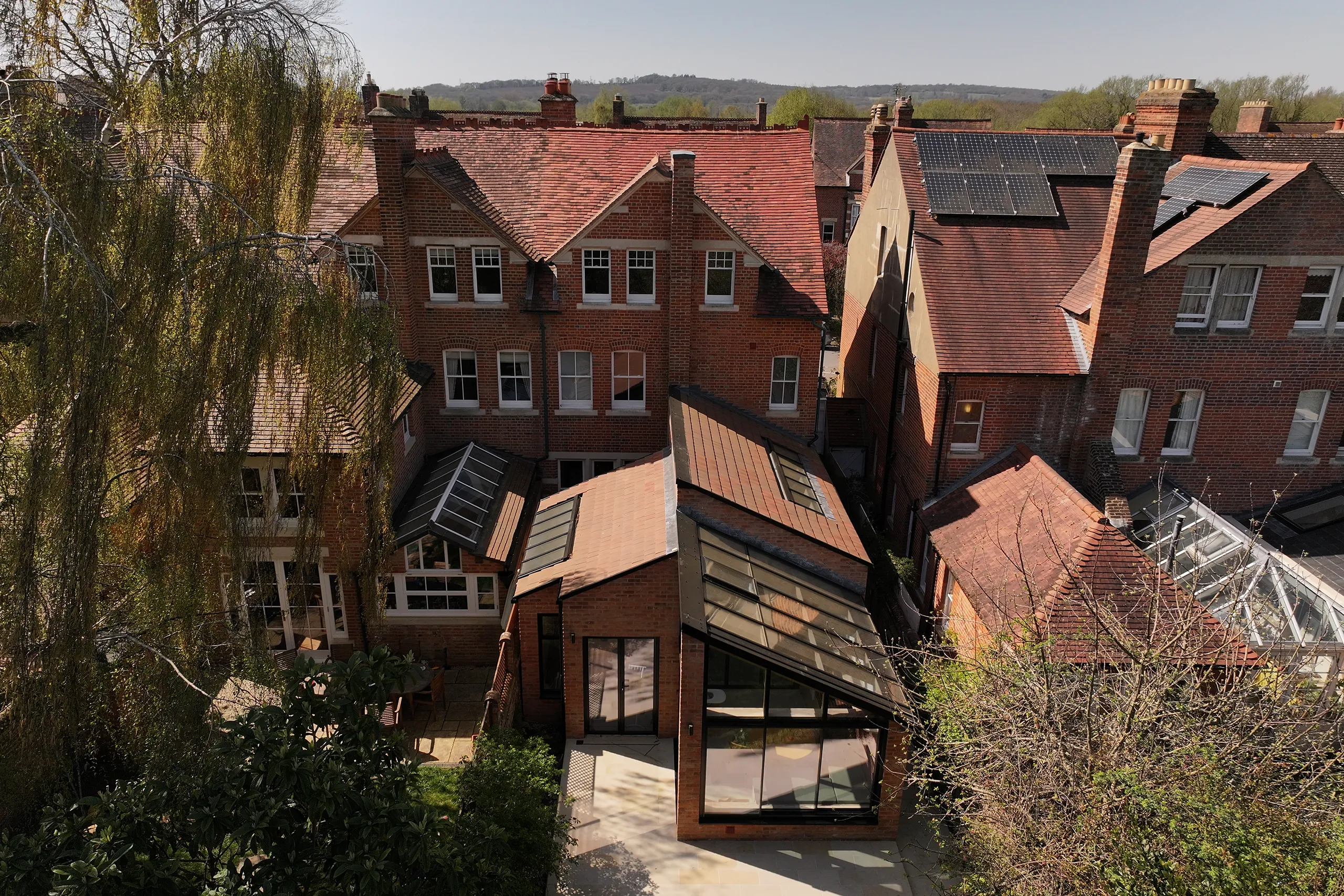 mono pitched roof glazing installed, Oxford