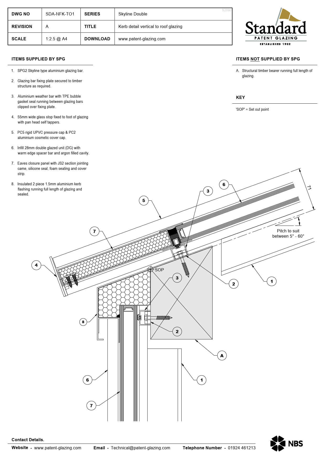 SDA-NFK-TO1 Skyline Double | Standard Patent Glazing