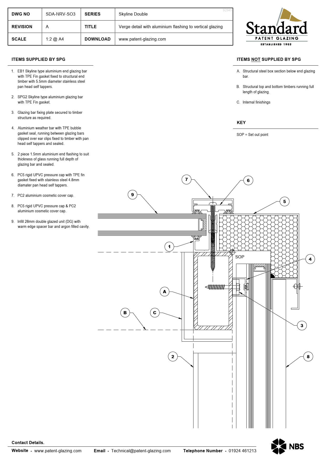 SDA-NRV-SO3 Skyline Double | Standard Patent Glazing