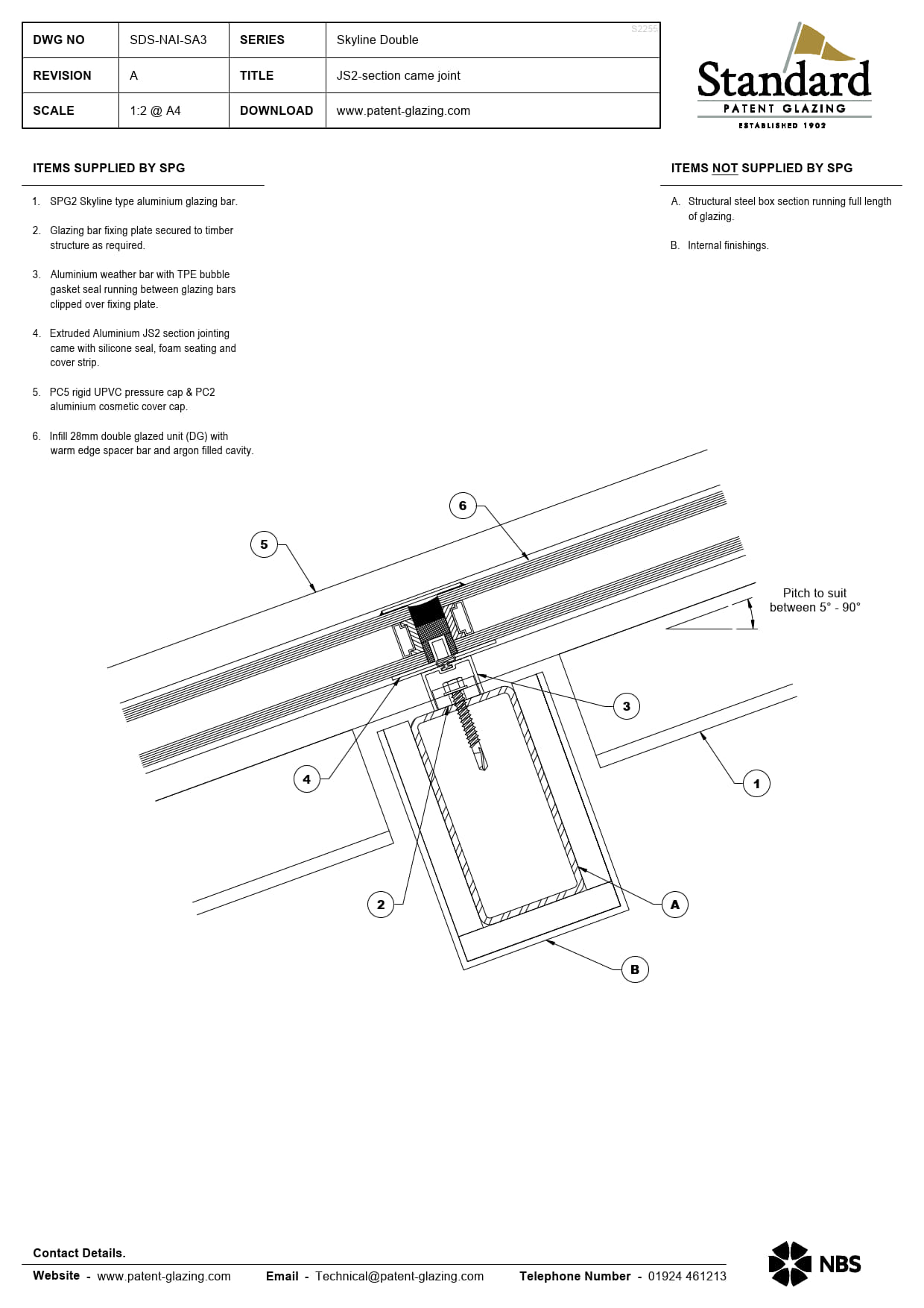 SDS-NAI-SA3 Skyline Double | Standard Patent Glazing